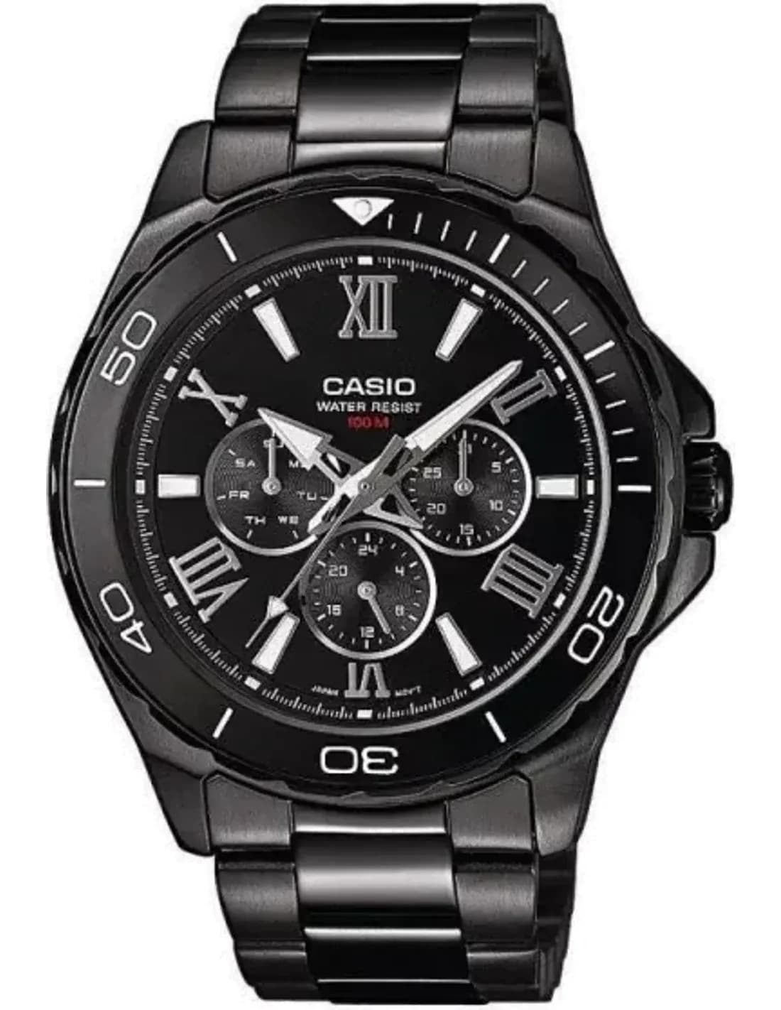 Montre Homme Casio Collection MTD-1075BK-1A1VEF Noir