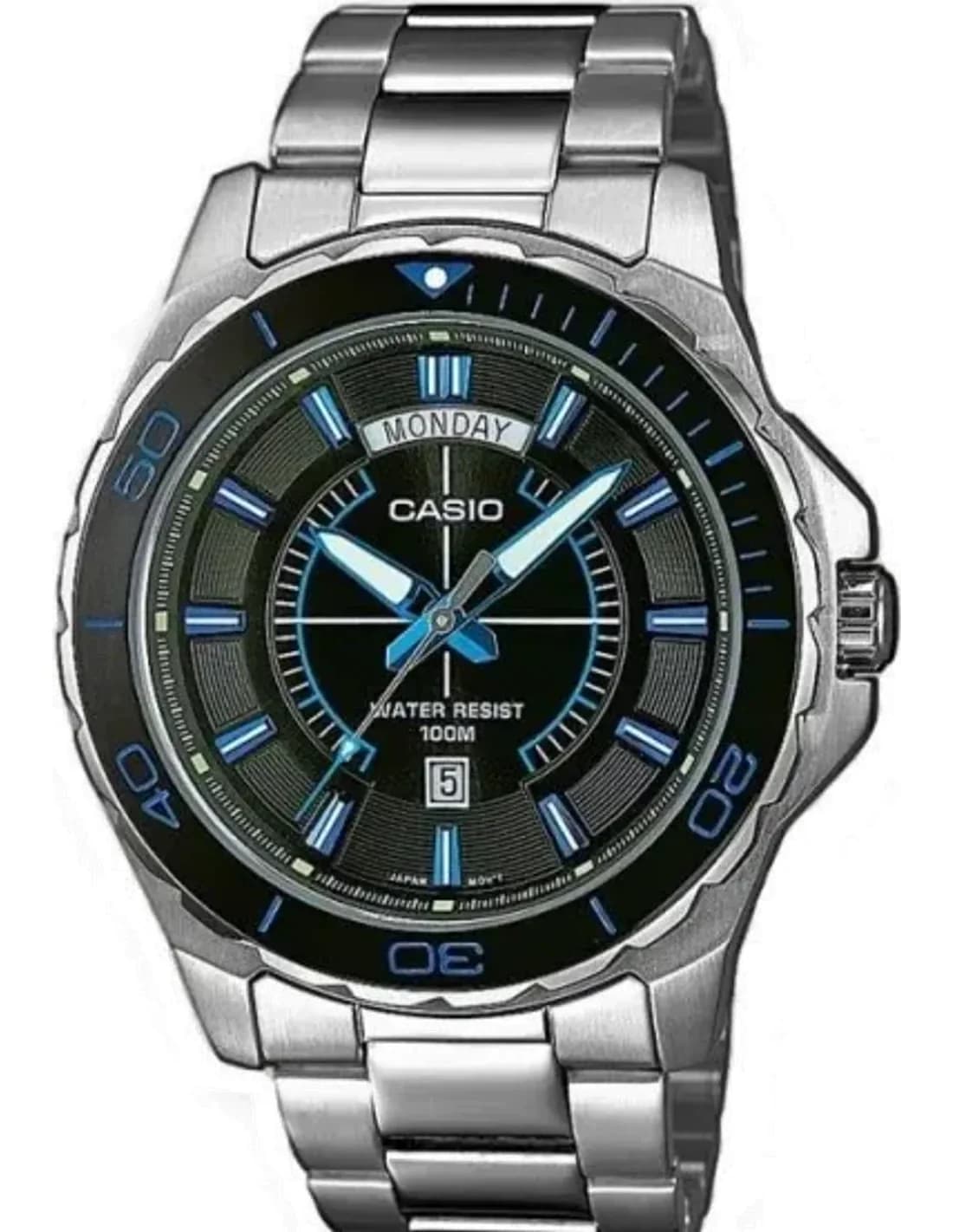 Montre Homme Casio Collection MTD-1076D-1A2VEF Argent