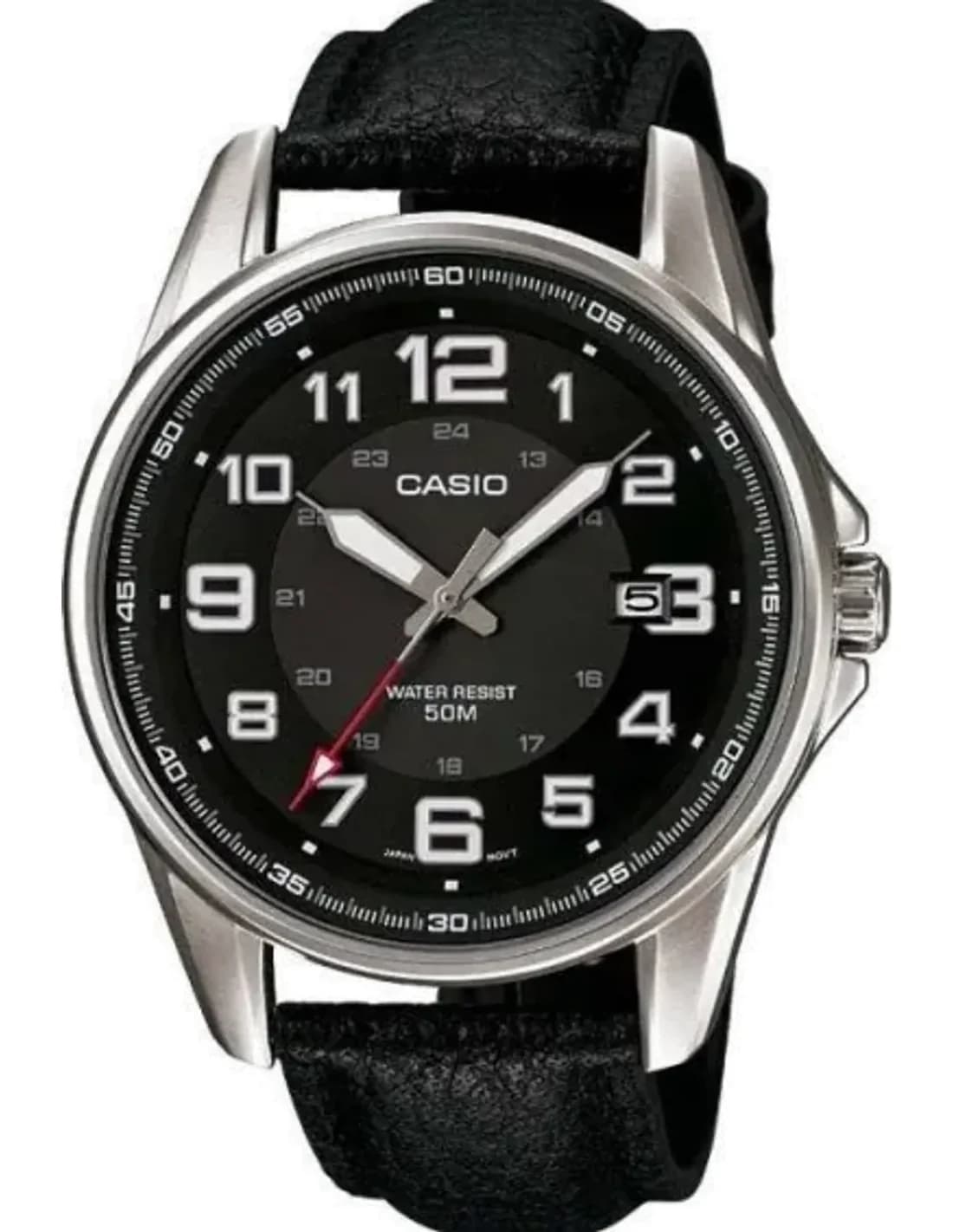 Montre Homme Casio Collection MTP-1372L-1BVEF Bracelet en cuir noir