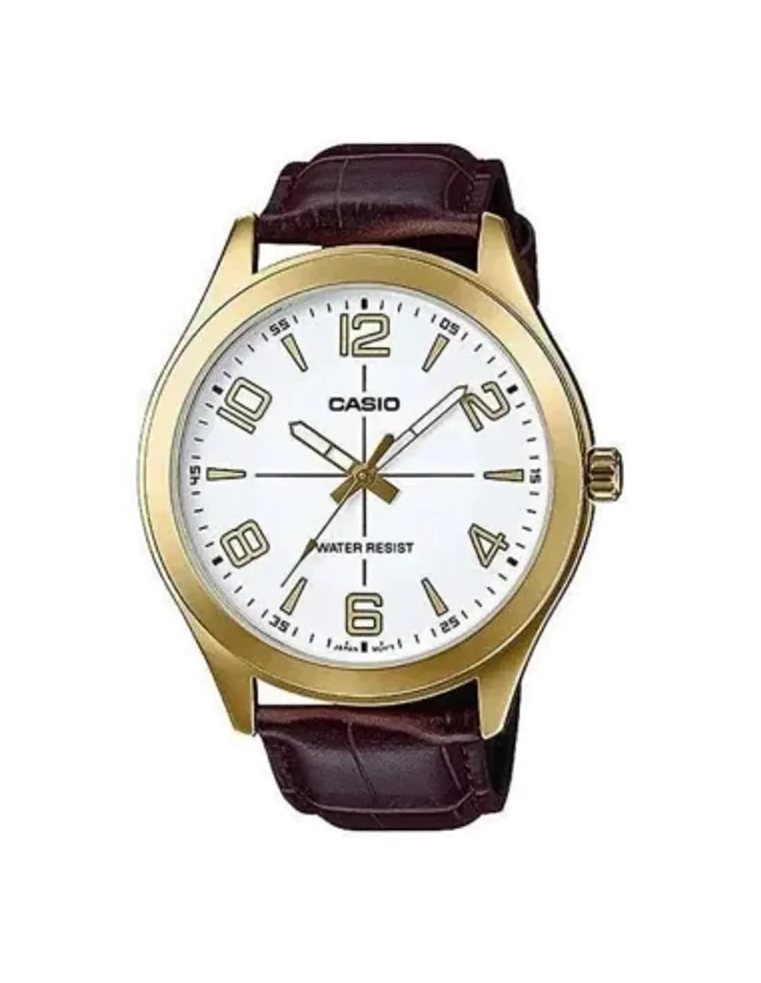 Montre Casio Collection MTP-VX01GL-7BUDF bracelet cuir marron