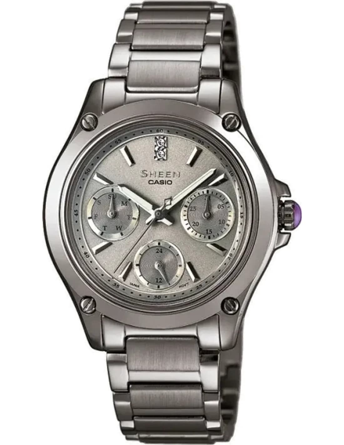 Montre Femme Casio Sheen SHE-3503D-8AER Argent
