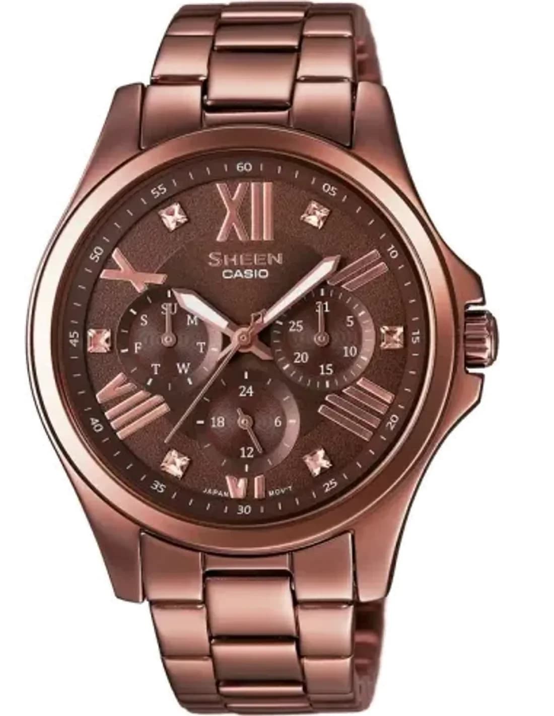 Montre Femme Casio Sheen SHE-3806BR-5AUER Marron