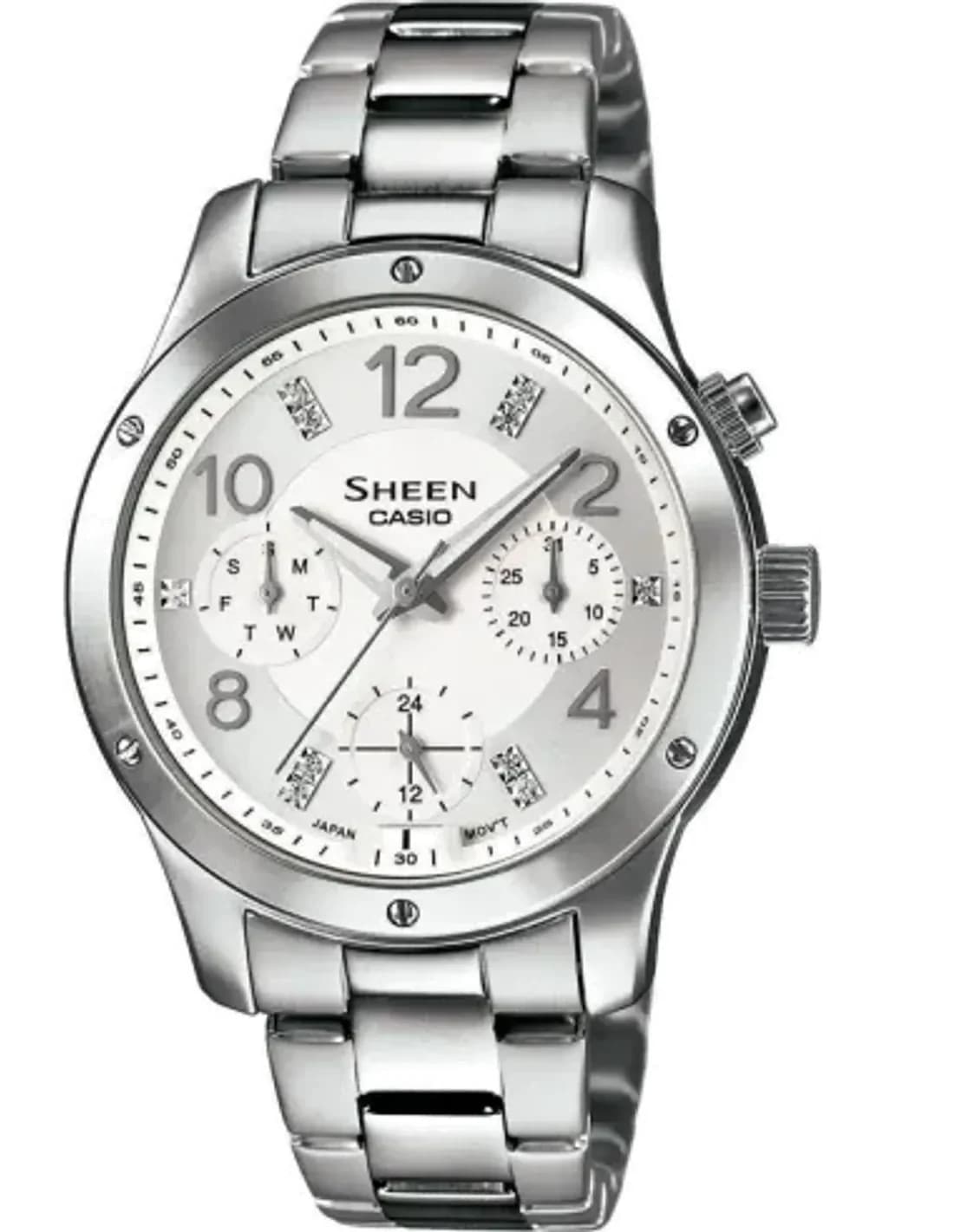 Montre Femme Casio Sheen SHE-3807D-7AUER Argent