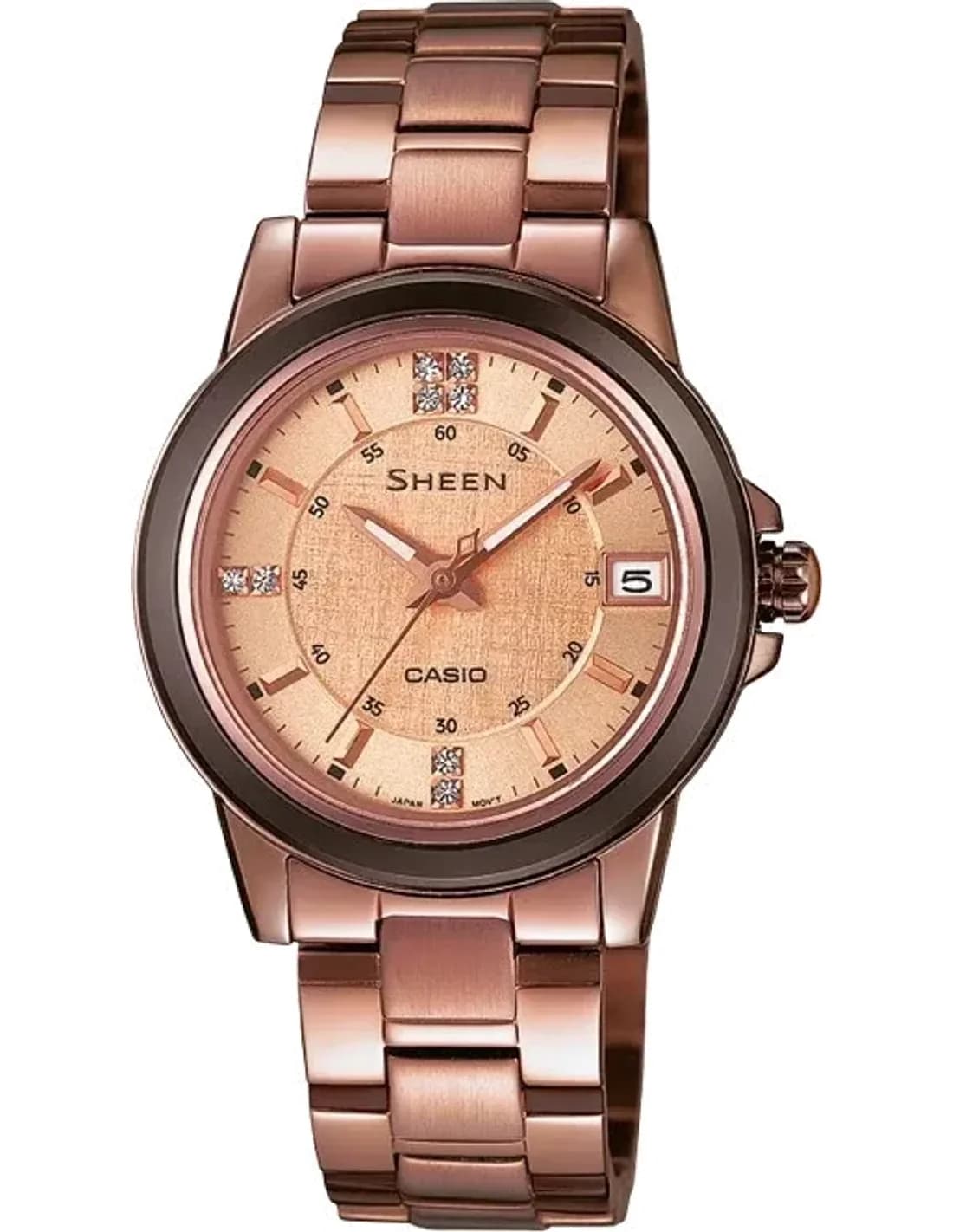 Montre Femme Casio Sheen SHE-4512BR-9AUER Marron