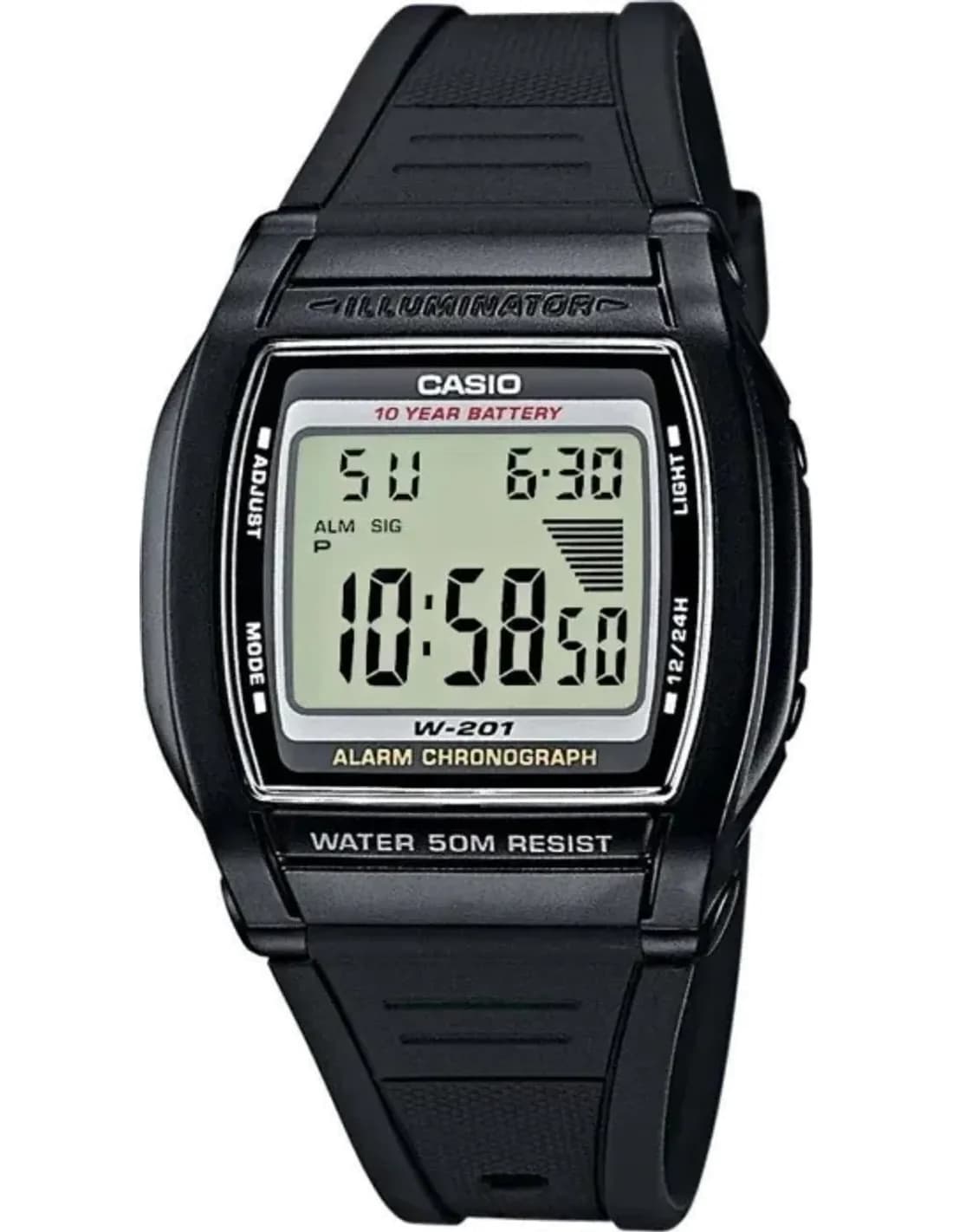 Montre Mixte Casio Collection W-201-1AVEF Noir