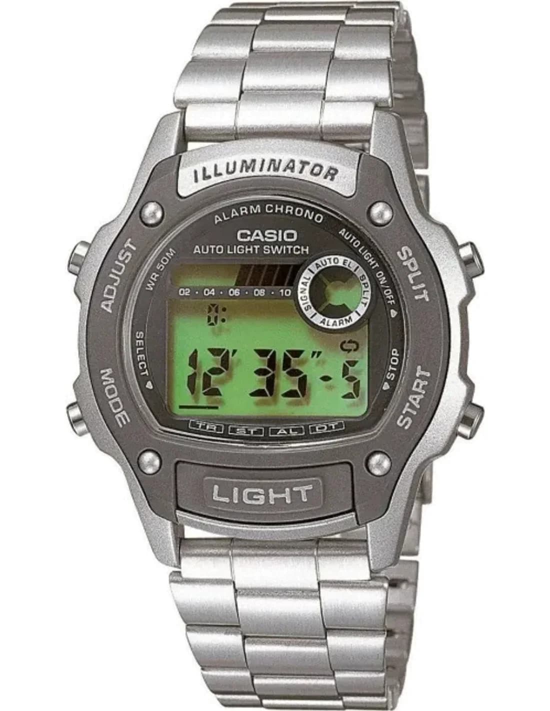 Montre Homme Casio Collection Multifonction W-94HD-1AVES Bracelet Acier Inoxydable