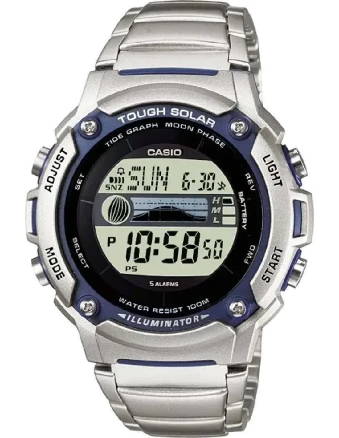 Montre Homme Casio W-S210HD-1AVEF Argent
