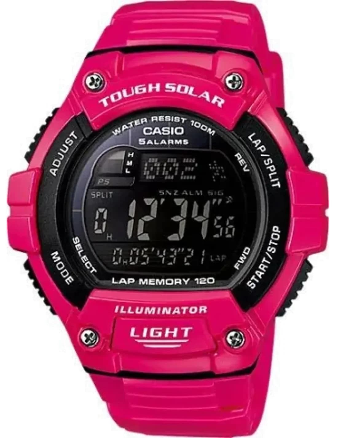 Montre Mixte Casio Collection W-S220C-4BVEF Rose multifonction