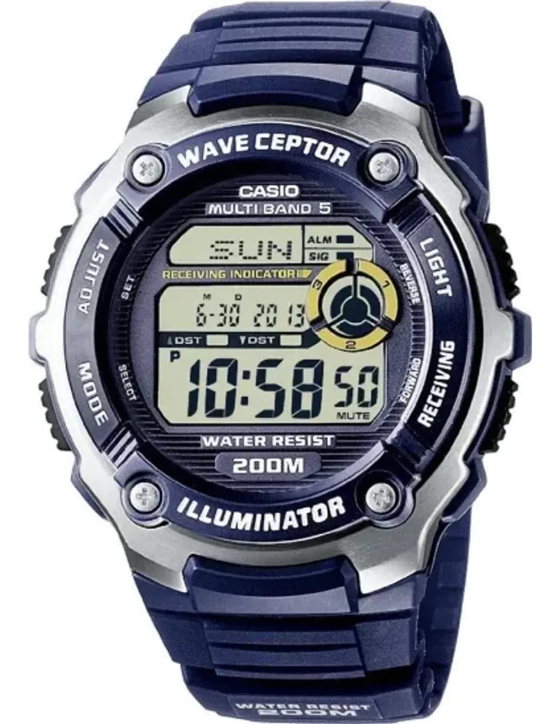Montre Homme Casio Waveceptor WV-200E-2AVEF Bleu