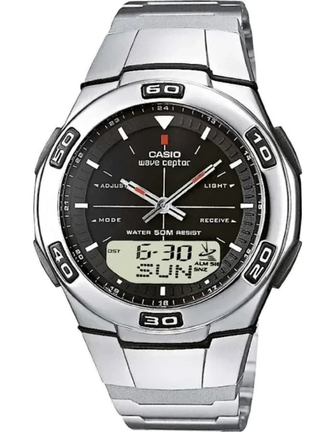 Montre Homme Casio Waveceptor WVA-105HDE-1AVER Argent