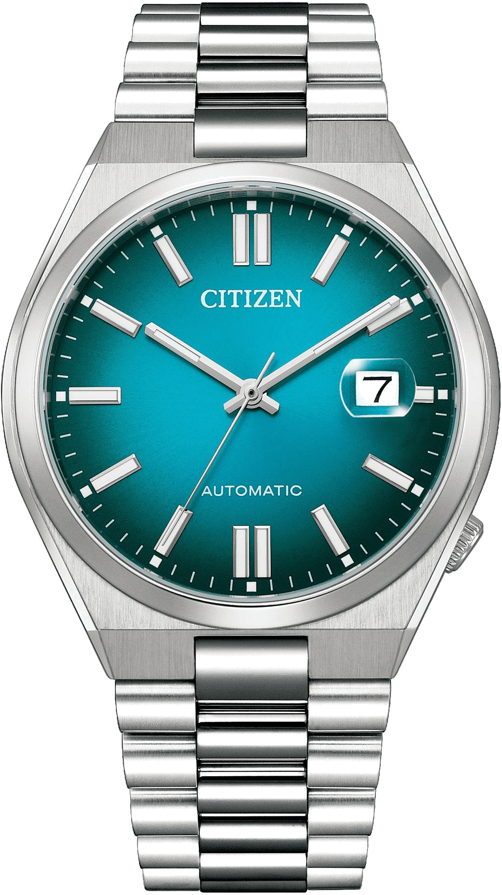 Montre Automatique Citizen Tsuyosa Teal Blue NJ0151-88X cadran bleu
