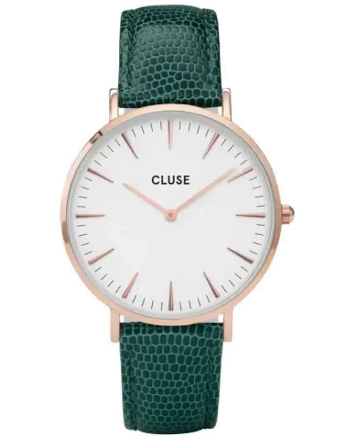 Montre Cluse La Bohème CL18038 Bracelet cuir vert