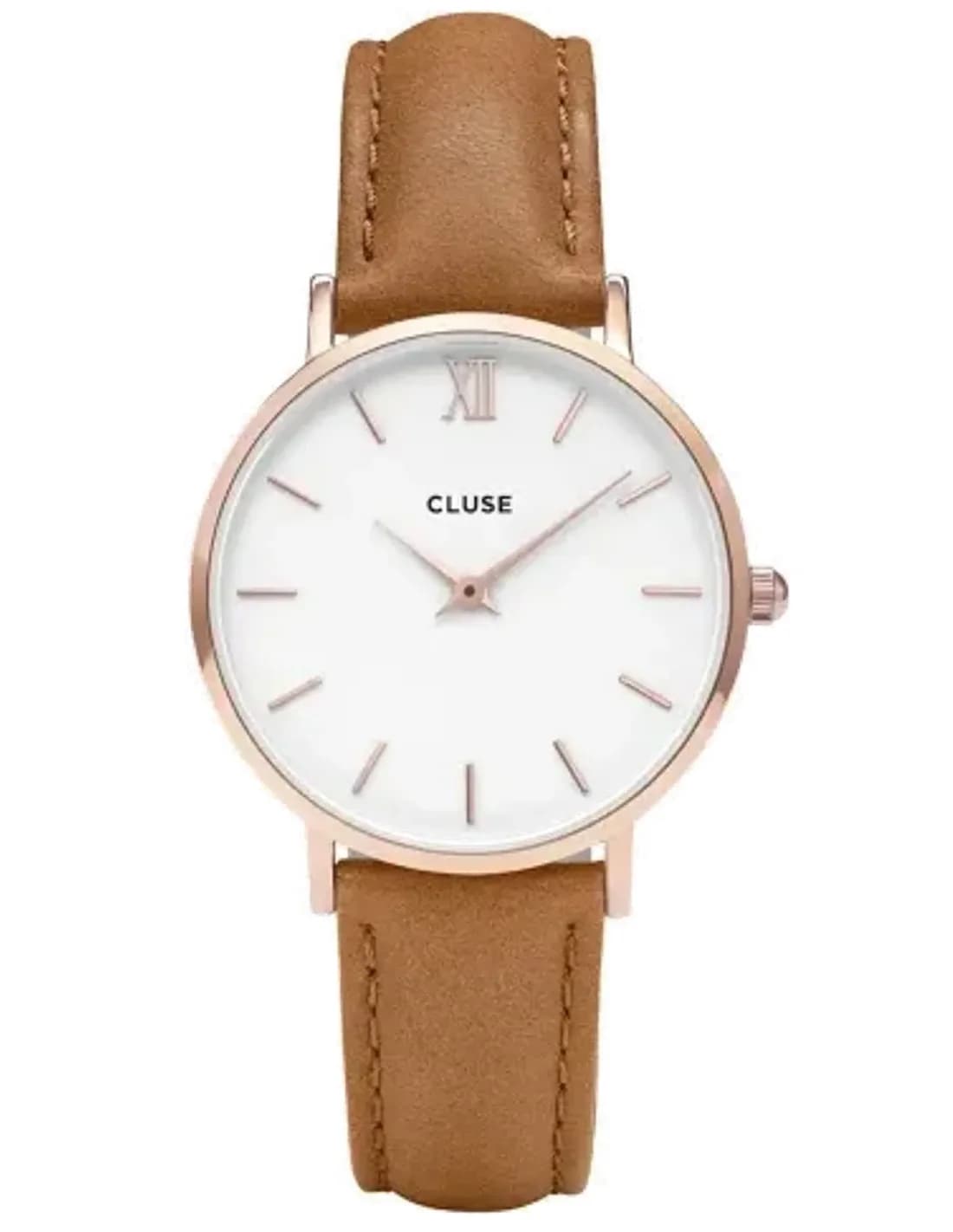 Montre Cluse Minuit CL30021 Bracelet en cuir marron