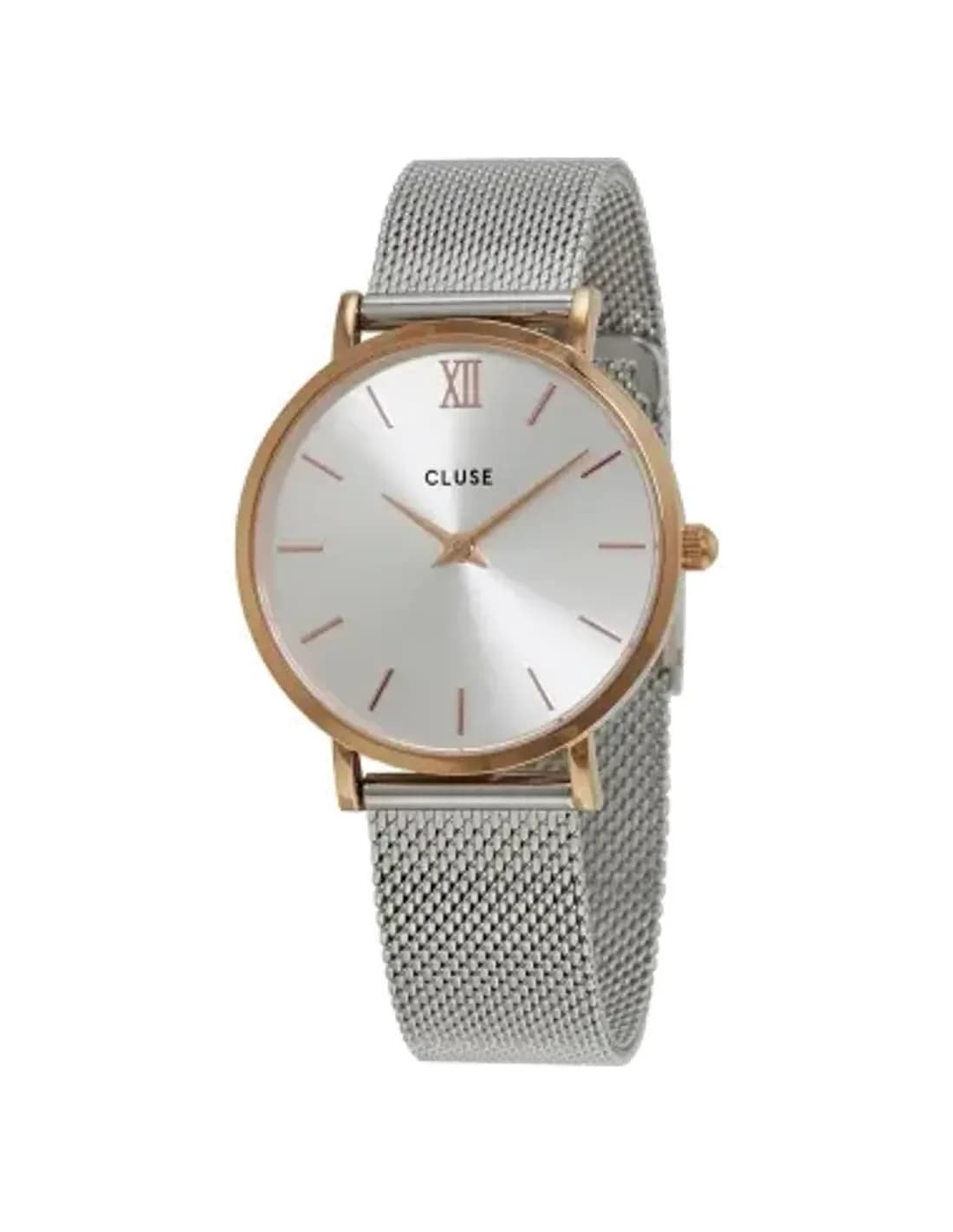Montre Cluse Minuit Mesh Rose Gold/Silver CL30025