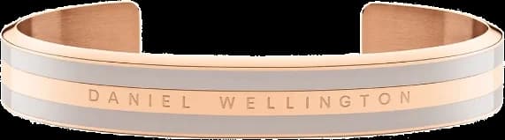 Bracelet Daniel Wellington Emalie Desert Sand en acier poli doré or rose DW00400011 Taille M