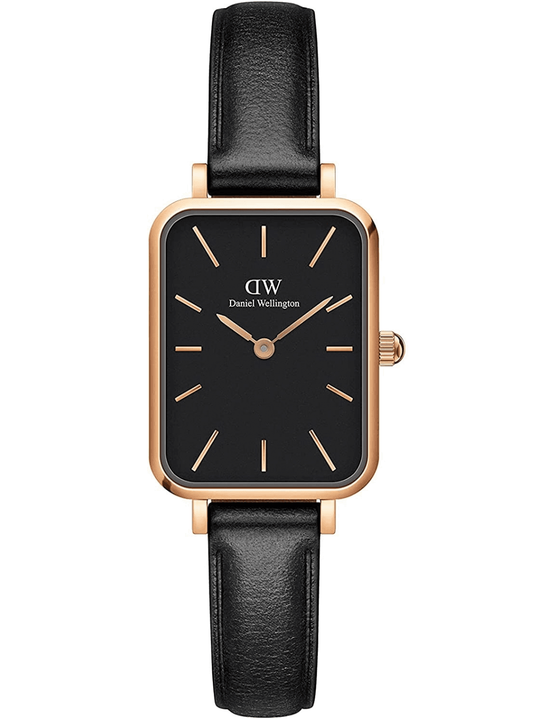 Montre Daniel Wellington Quadro Pressed Sheffield DW00100435 en cuir noir