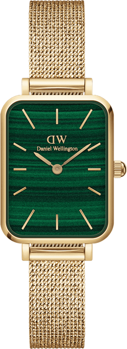 Montre Daniel Wellington DW00100561 Quadro Pressed Evergold Cadran Vert