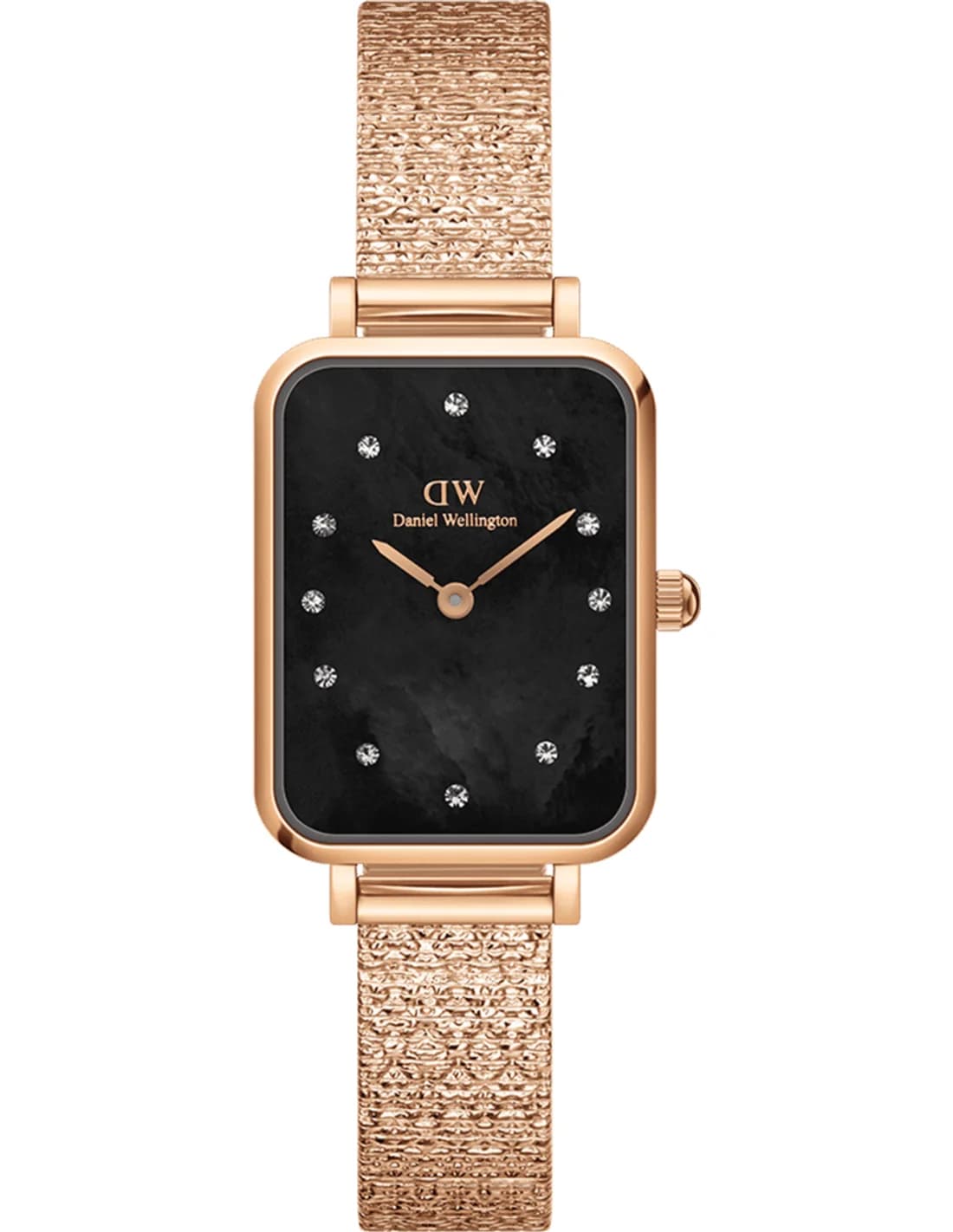 Montre Daniel Wellington DW00100579 femme cadran noir bracelet acier inoxydable