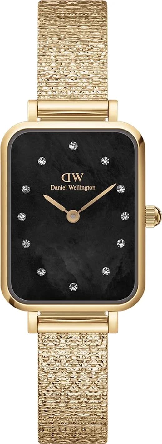 Montre Daniel Wellington DW00100583 femme cadran noir bracelet acier