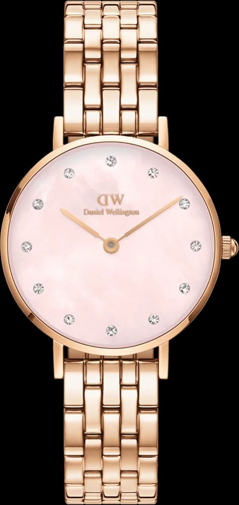 Montre Femme Daniel Wellington Petite Lumine 5-Link Melrose DW00100617 cadran rose nacre