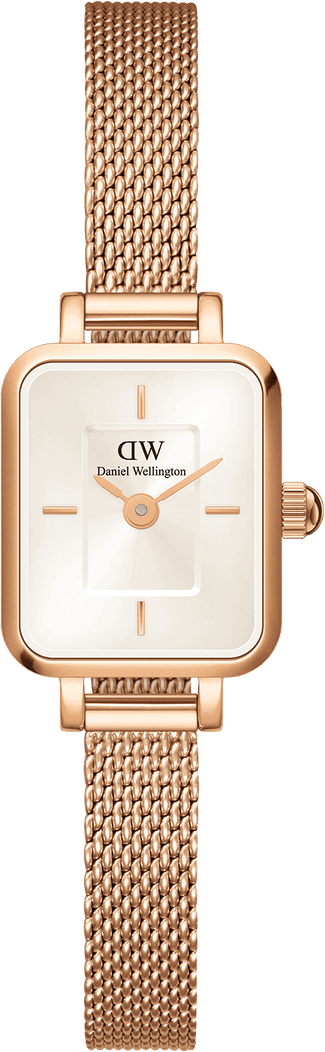 Montre Daniel Wellington DW00100651 Quadro Mini Melrose Rose Gold Champagne