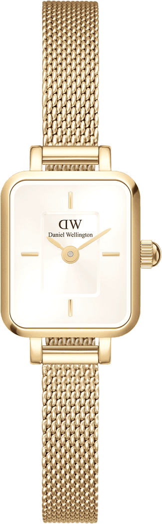 Montre Daniel Wellington DW00100656 Quadro Mini Maille Milanaise Dorée