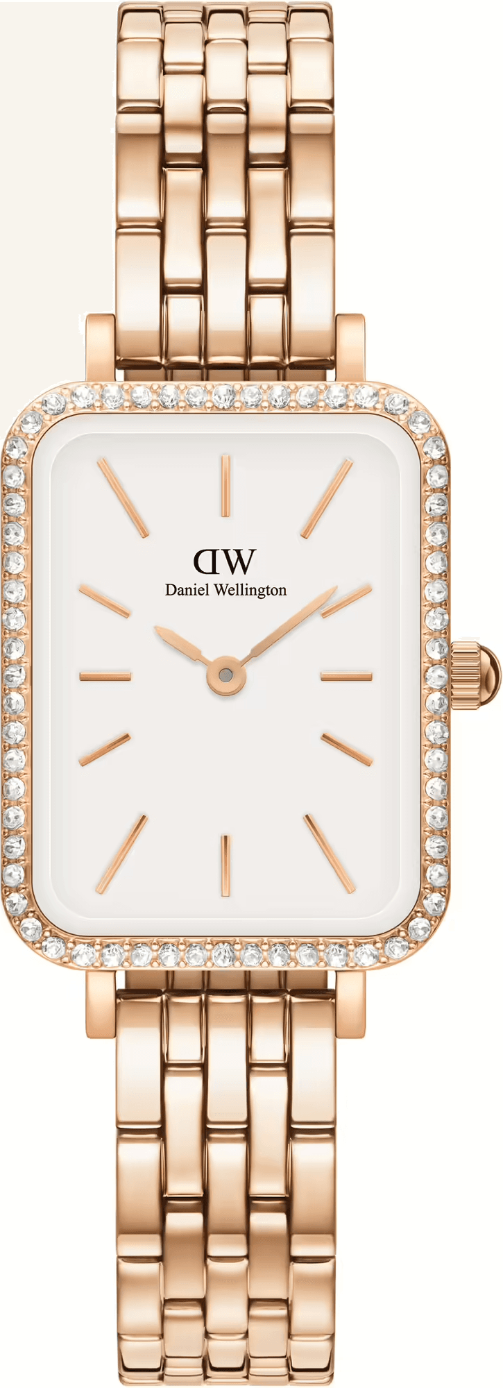Montre Femme Daniel Wellington DW00100672 Quadro Lumine Or Rose