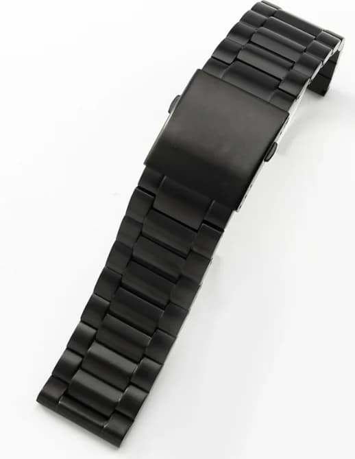 Bracelet de rechange 28mm Diesel Mr Daddy 2.0 en acier inoxydable noir avec boucle déployante