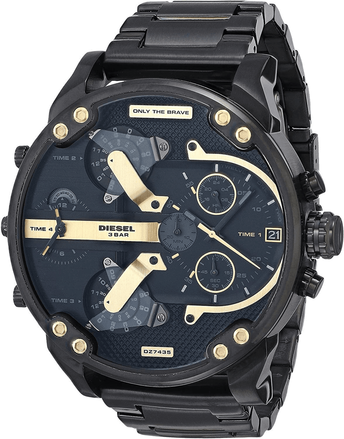 Montre Diesel Mr Daddy 2.0 DZ7435 acier cadran noir taille XXL