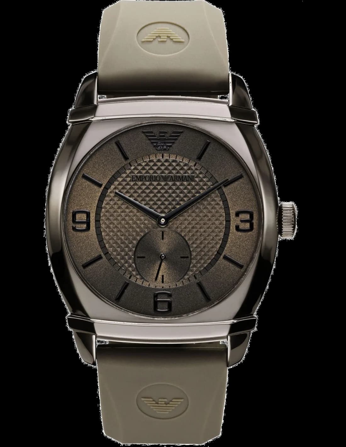Montre Emporio Armani AR0341 Chronographe en Acier et Cuir Noir