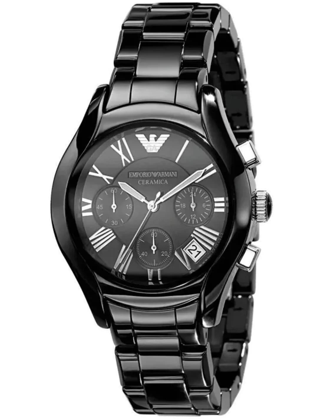Montre Homme Emporio Armani Ceramica AR1401 en céramique noire