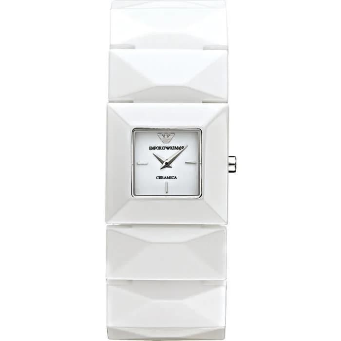Montre Femme Emporio Armani AR1436 en Céramique Blanche