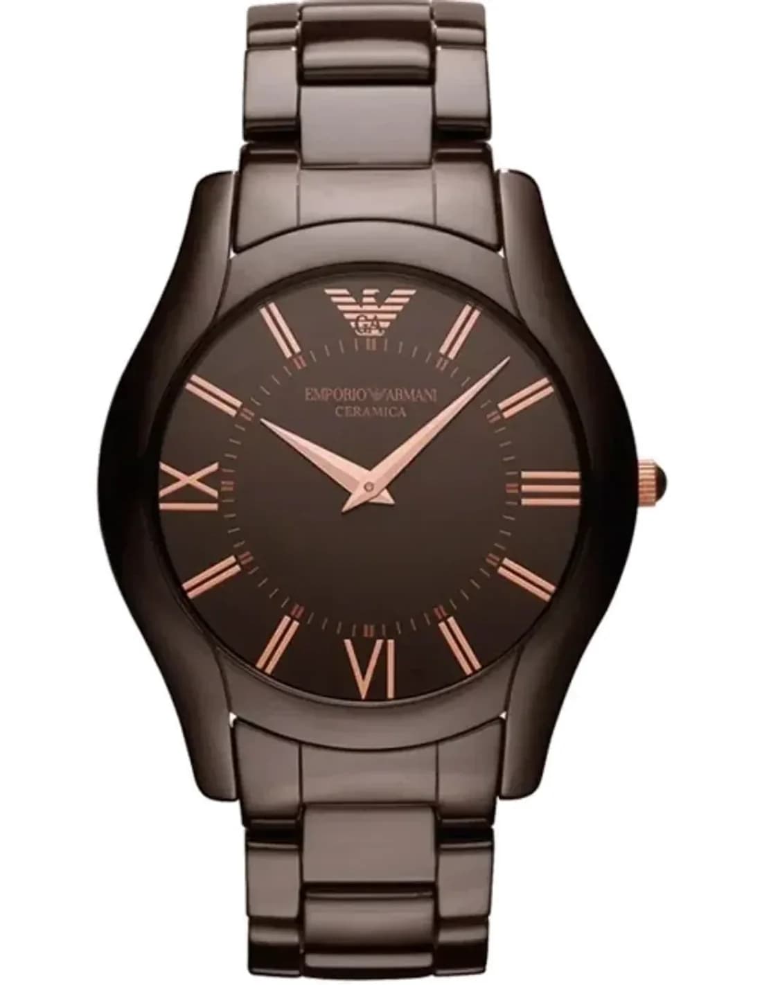 Montre Homme Emporio Armani AR1444 Ceramica Super Slim Marron