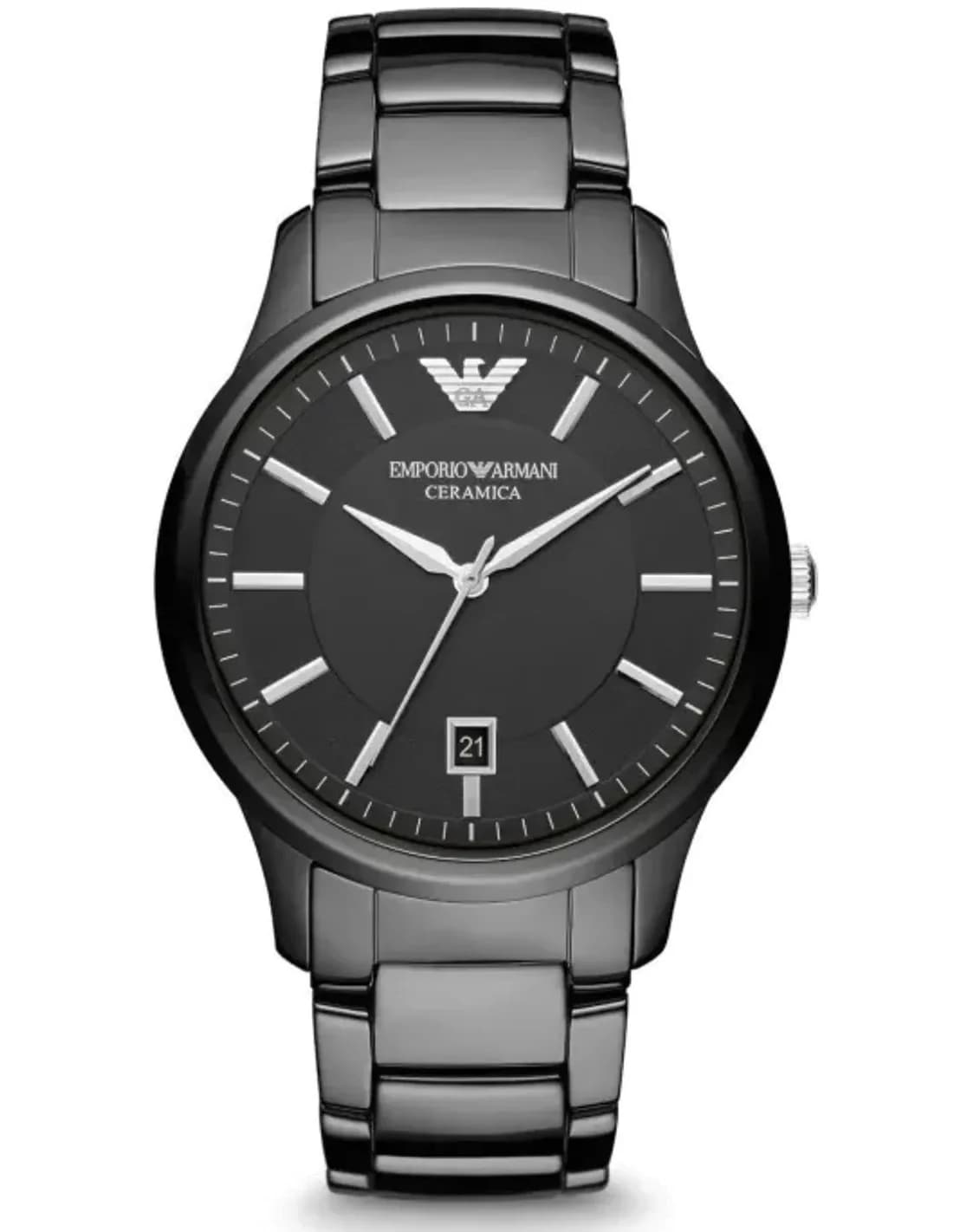 Montre Homme Emporio Armani Ceramica AR1475 Bracelet Noir