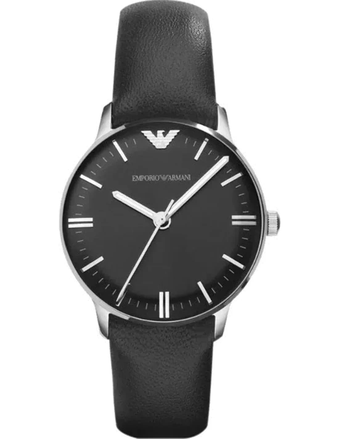 Montre Femme Emporio Armani Classic AR1600 Bracelet en cuir noir