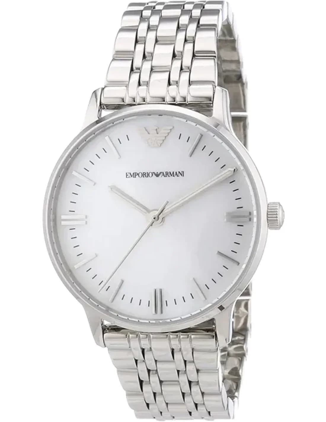 Montre Femme Emporio Armani Classic AR1602 à cadran nacré et bracelet argenté