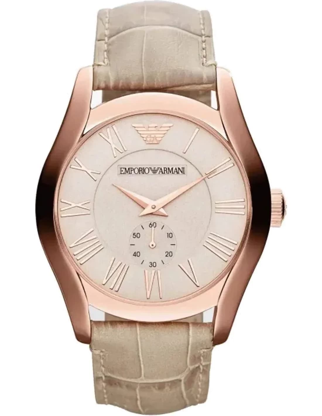 Montre Emporio Armani AR1667 Marron Classic en Acier et Cuir