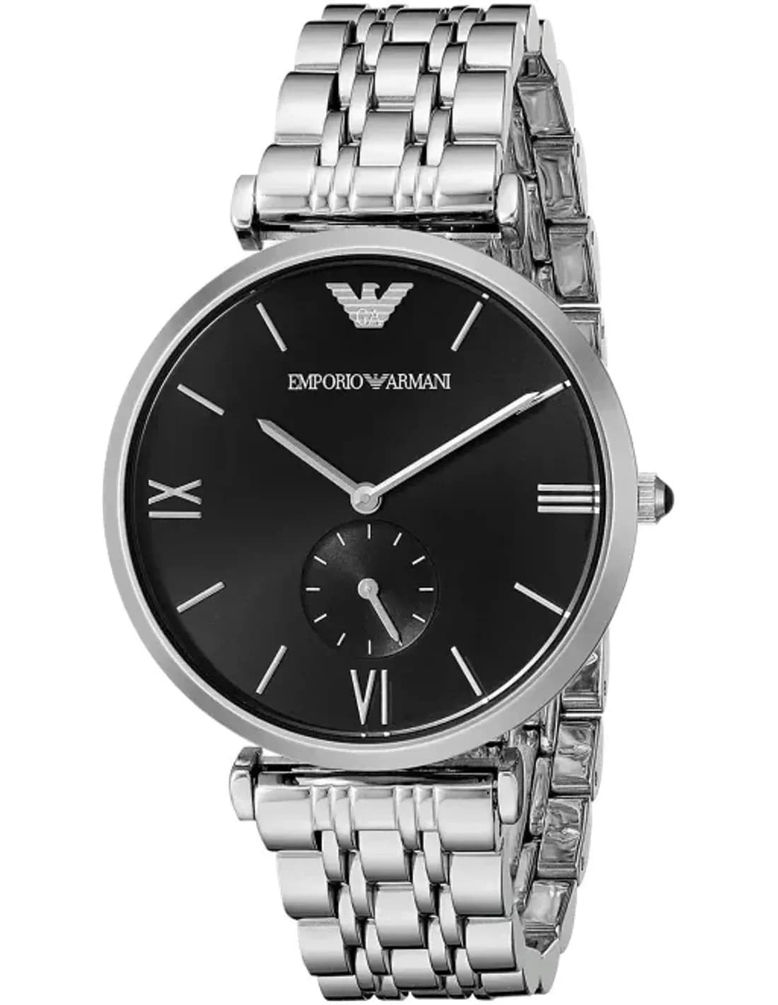Montre Homme Emoporio Armani Classic AR1676 ronde cadran noir