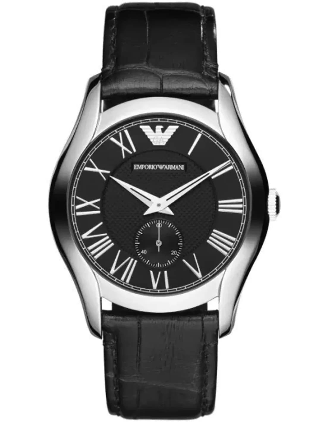 Montre Emporio Armani Classic AR1708 Bracelet cuir noir