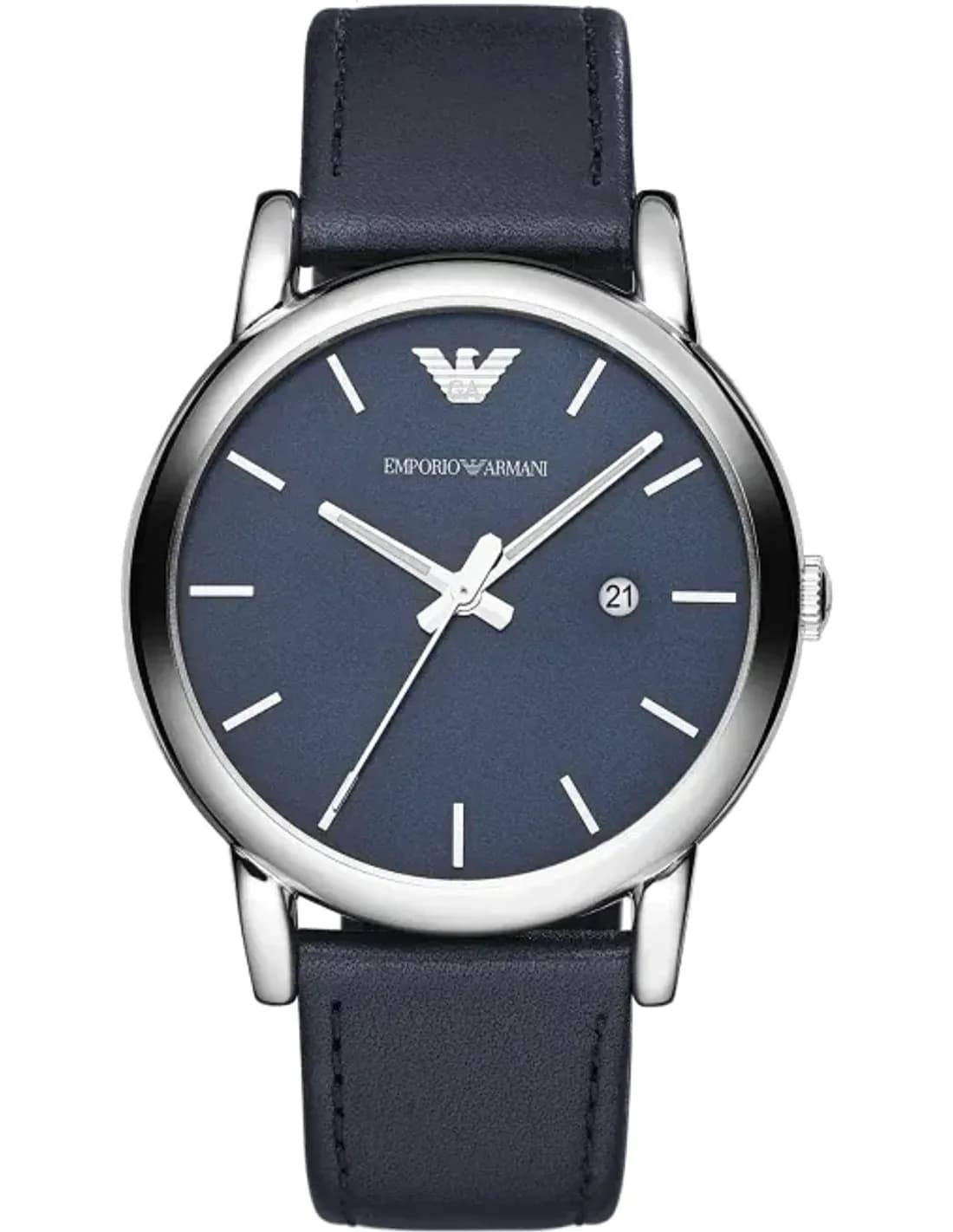 Montre Homme Emporio Armani classique ronde bracelet en cuir