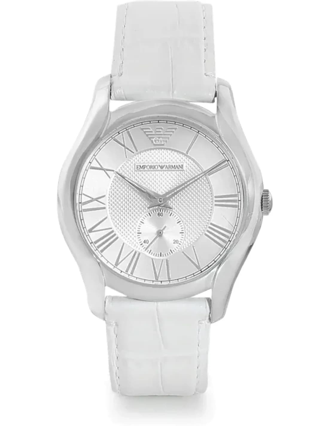 Montre Homme Emporio Armani Classic AR1751 Bracelet blanc en cuir