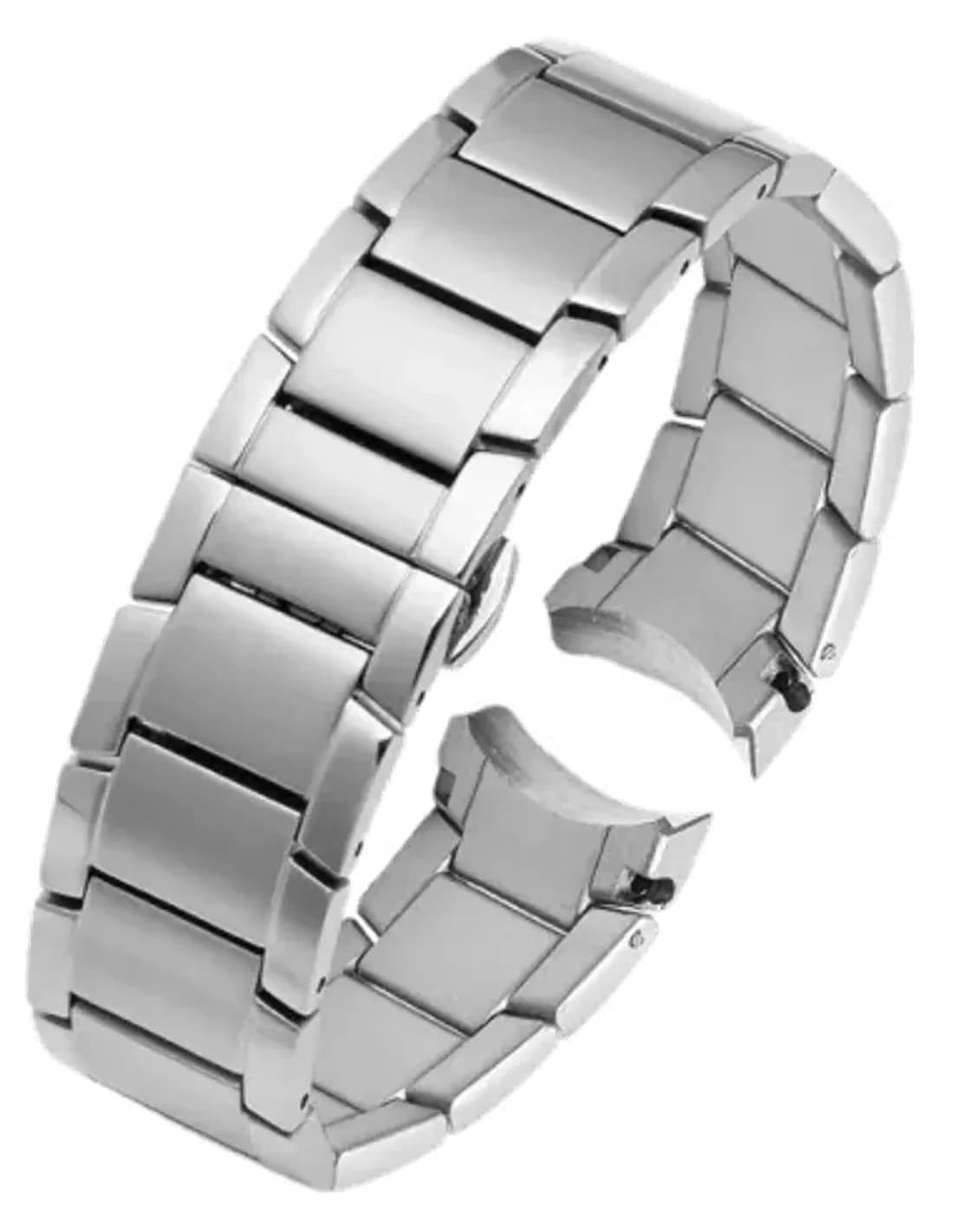 Bracelet d'origine Emporio Armani AR2434 / AR2435 / AR2448 / AR2458 en acier inoxydable argenté