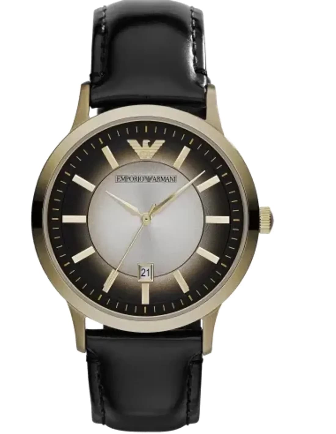 Montre Femme Emporio Armani AR2468 Bracelet en cuir noir