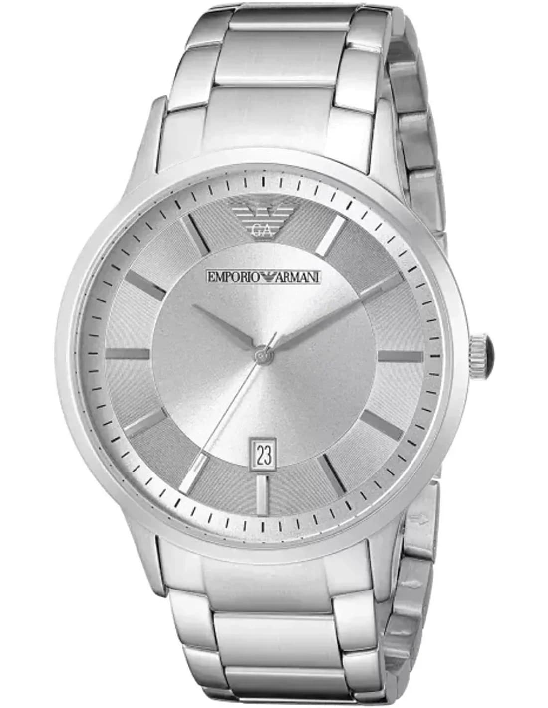 Montre Homme Emporio Armani Classic AR2478 Bracelet Argenté En Acier Inoxydable