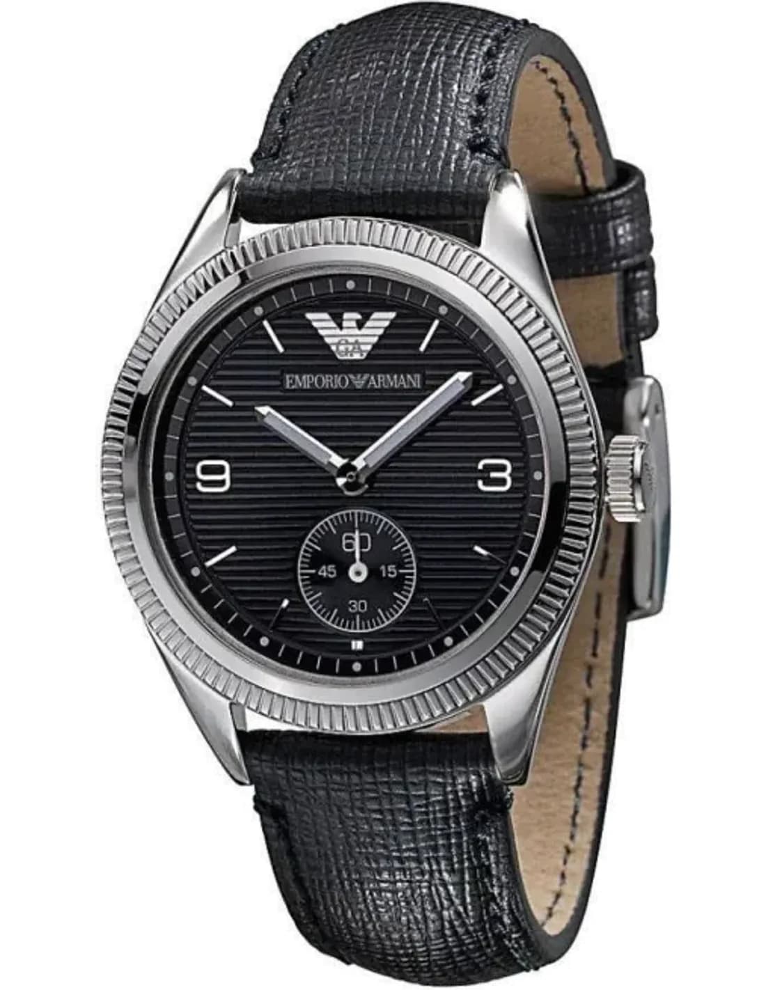 Montre Mixte Emporio Armani AR5898 Bracelet En Cuir Noir