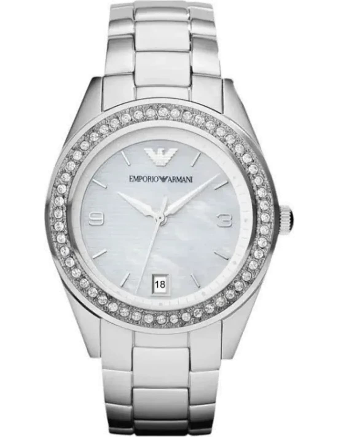 Montre Femme Emporio Armani Classic AR5992 Lunette en strass