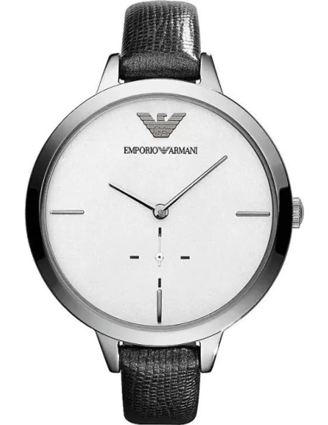 Montre Femme Emporio Armani AR7304 Bracelet en cuir lézard noir