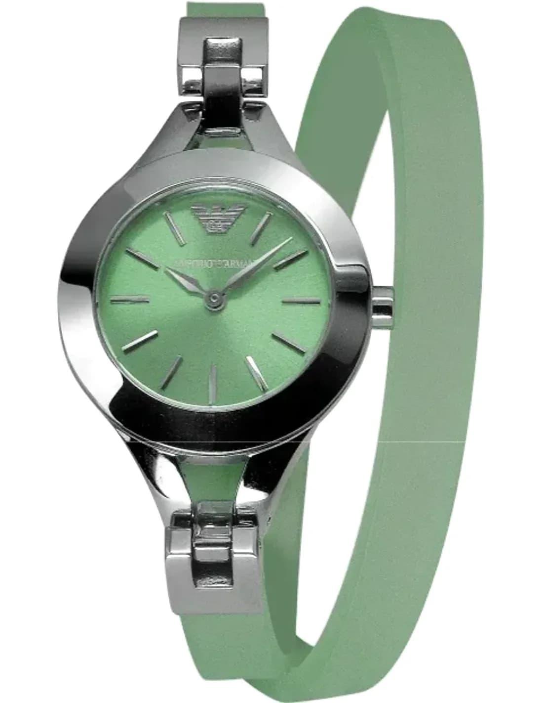 Montre Femme Emporio Armani Donna AR7345 Double bracelet vert