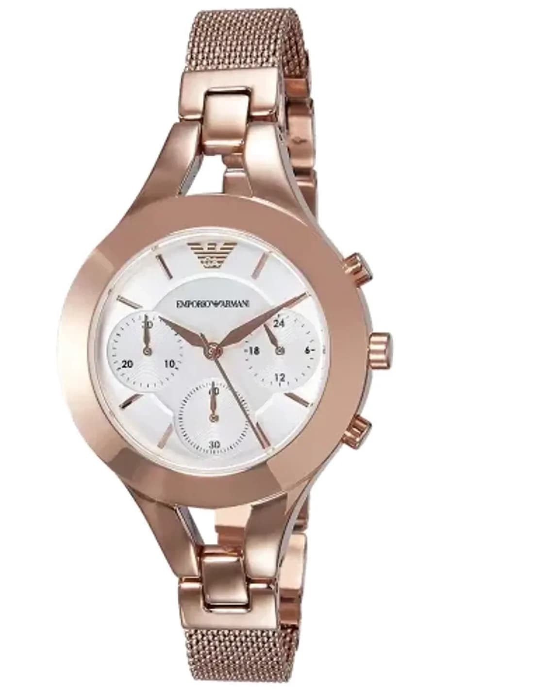 Montre Emporio Armani Classic AR7391 Cadran et bracelet en acier or rose