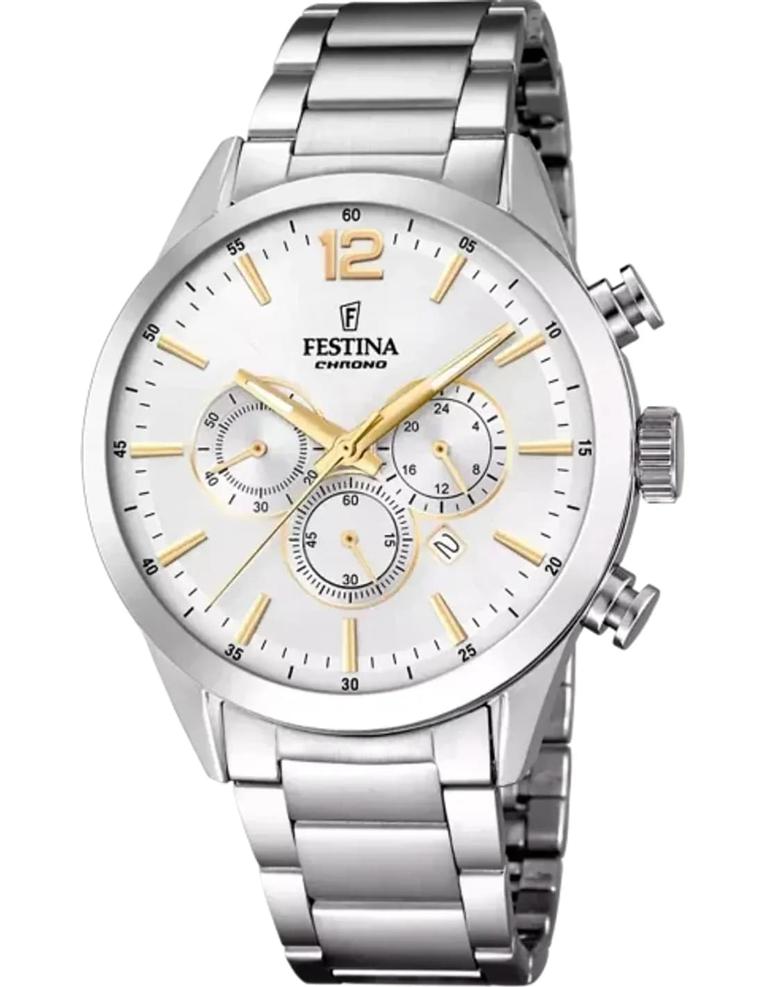 Montre Festina F20343/1 en Acier Argenté avec Cadran Multifonctions